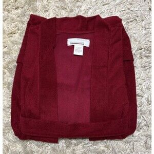 New Vintage 70s Montgomery Ward Burgundy Velour Bathrobe Robe NOS One Size
